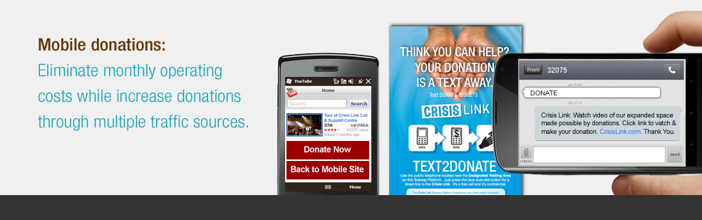 Not for profits mobile fundraising campaign & mobile donation solution